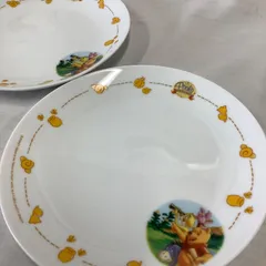 ヤマザキパン　ノベルティ　くまのプーさん　絵皿2枚セット　約18㎝　U043