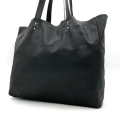 アニエスベー レザートートバッグ ブラック 黒 大容量 肩掛け A4収納可 中古