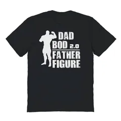 アニメキャラクター メンズ トップス Tシャツ グラフィック Licensed Character Mens Dad Bod 20 Father Figure Graphic Tee Black ブラック