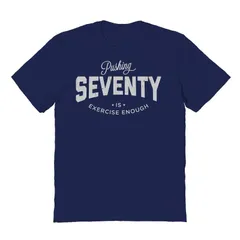 アニメキャラクター メンズ トップス Tシャツ グラフィック Licensed Character Mens Pushing Seventy Graphic Tee Navy ネイビー