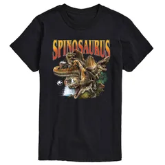 アニメキャラクター メンズ トップス Tシャツ グラフィック Licensed Character Mens Jurassic World Rebirth Spinosaurus Graphic Te