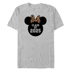 ディズニー メンズ トップス Tシャツ トール グラフィック Disneys Minnie Mouse Leopard Bow Class Of 2025 Big Tall Graphic Tee Athletic Heather ヘザー