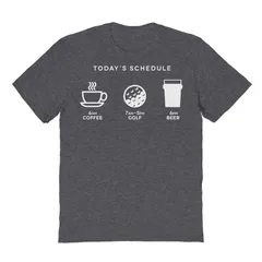 アニメキャラクター メンズ トップス Tシャツ グラフィック Licensed Character Mens Duke Sons Golf Schedule Graphic Tee Dark Heather ヘザー
