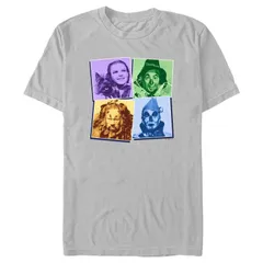 アニメキャラクター メンズ トップス Tシャツ グラフィック Licensed Character Mens The Wizard of OZ Wizard of Oz Box Up Graphic Tee Silver シルバー