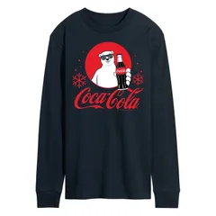 アニメキャラクター メンズ トップス Tシャツ グラフィック Licensed Character Mens CocaCola Polar Bear Long Sleeve Graphic Tee Navy ネイビー
