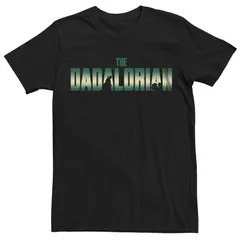 スター ウォーズ メンズ トップス Tシャツ ロゴ グラフィック Menstar Wars The Mandalorian Dadalorian Green Logo Graphic Tee Black ブラック