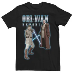 スター ウォーズ メンズ トップス Tシャツ グラフィック Menstar Wars Young ObiWan Kenobi Jedi Knight Graphic Tee Black ブラック