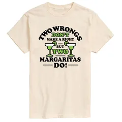 アニメキャラクター メンズ トップス Tシャツ グラフィック Licensed Character Mens Two Wrongs Right Margaritas Graphic Tee Beige ベージュ