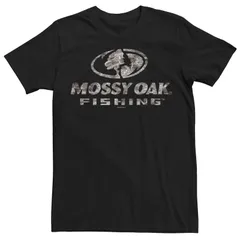 アニメキャラクター メンズ トップス Tシャツ ロゴ グラフィック Licensed Character Mens Mossy Oak Fishing Water Surface Logo Graphic Tee Black ブラック