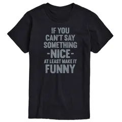 アニメキャラクター メンズ トップス Tシャツ グラフィック Licensed Character Mens If You Cant Say Something Nice Graphic Tee Black ブラック