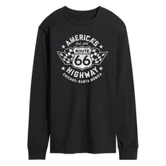 アニメキャラクター メンズ トップス Tシャツ グラフィック Licensed Character Mens Americas Highway Long Sleeve Graphic Tee Black ブラック