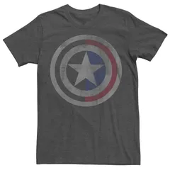 アニメキャラクター メンズ トップス Tシャツ キャップ ロゴ Licensed Character Mens Marvel Distressed Captain America Logo Tee Multi マルチカラー