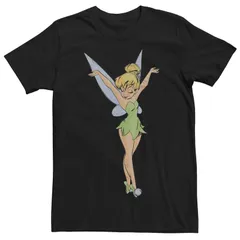 ディズニー メンズ トップス Tシャツ Disneys Peter Pan Tinker Bell Mens Arms Uprofile Dance Tee Black ブラックのサムネイル