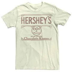 アニメキャラクター メンズ トップス Tシャツ ヴィンテージ グラフィック Licensed Character Mens Hersheys Kisses Vintage Sign Graphic Tee Natural