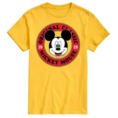 ディズニー メンズ トップス Tシャツ Disneys Mickey Mouse Mens Original Classic Tee Yellow イエロー