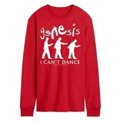 アニメキャラクター メンズ トップス Tシャツ Licensed Character Mens Genesis I Cant Dance Long Sleeve Tee Red レッド