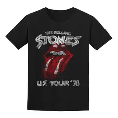 アニメキャラクター メンズ トップス Tシャツ Licensed Character Mens Rolling Stones Tee Black ブラック