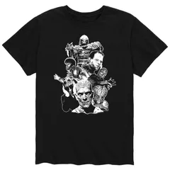 アニメキャラクター メンズ トップス Tシャツ Licensed Character Mens Monster Group Shot Artee Black ブラック