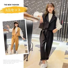 再入荷 子供服 スーツ 女の子 子供スーツ セットアップ 韓国風 子ども服 入学式 フォーマル パンツスーツ 女の子 ブラウス 3点セット 長袖 七五三 卒園式 フォーマルスーツ 撮影 発表会 お出かけ