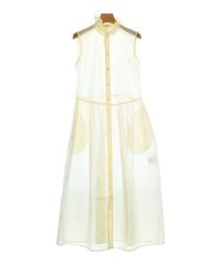 美品 Cecilie Bahnsen ホワイトノースリーブワンピース UK6 - メルカリ