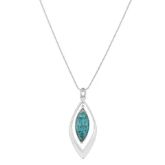 ネーピア レディース アクセサリー ネックレス・チョーカー・ペンダントトップ レース Napier Silver Tone Orbital Blue Green Pendant Necklace Blue ブルー