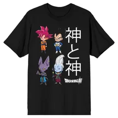 アニメキャラクター メンズ トップス Tシャツ グラフィック Licensed Character Mens Dragon Ball Z Super Chibi Characters Graphic Tee Black ブラック
