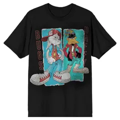 アニメキャラクター メンズ トップス Tシャツ Licensed Character Mens Bugs Bunny Andaffy Duck Shield Tee Grey グレー