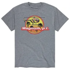 アニメキャラクター メンズ トップス Tシャツ Licensed Character Mens Magnum PI Sky Tee Gray グレー
