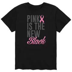 アニメキャラクター メンズ トップス Tシャツ LICENSED CHARACTER Mens Pink Is The New Black Tee Black ブラック
