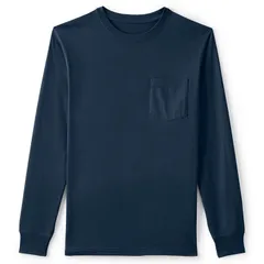 ランズエンド メンズ トップス Tシャツ Mens Lands End SuperT Pocketee Radiant Navy ネイビー