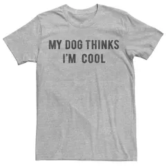 アニメキャラクター メンズ トップス Tシャツ Licensed Character Mens My Dog Thinks Im Cool Tee Athletic Heather ヘザー