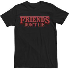 애니메이션 캐릭터 맨즈 탑스 T셔츠 로고 Licensed Character Mens Netflix Stranger Things Friends Dont Lie Logo Sty