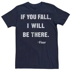 アニメキャラクター メンズ トップス Tシャツ Licensed Character Mens If You Fall I Will Be There Tee Navy ネイビー
