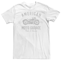 アニメキャラクター メンズ トップス Tシャツ Licensed Character Mens Fifth Sun American Moto Garage Tee White ホワイト