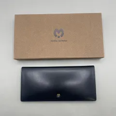 新品未使用　mila schon　ミラショーン　長財布　お札入れ　ロゴ　ゴールド金具　シンプル　レザー　黒のサムネイル