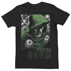 アニメキャラクター メンズ トップス Tシャツ Licensed Character Mens Marvel Fantastic Four Doctor Doom Portraitee Black ブラック