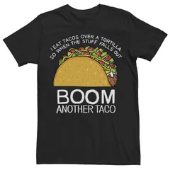 アニメキャラクター メンズ トップス Tシャツ グラフィック Licensed Character Mens Boom Another Taco Portrait Graphic Tee Black ブラック