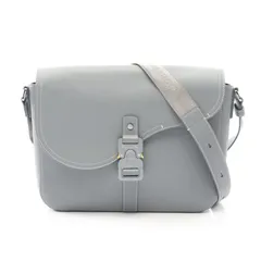 ディオール Dior ショルダーバッグ SADDLE サドル ブルーグレー レザー サドル メッセンジャーバッグ メンズ Used A