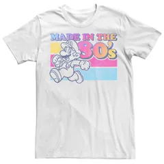 アニメキャラクター メンズ トップス Tシャツ Licensed Character Mens Nintendo Super Mario Made In The 80s Tee White ホワイト