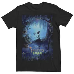 ディズニー メンズ トップス Tシャツ Mens Disney Princess And The Frog Classic Poster Tee Black ブラック