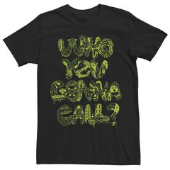 애니메이션 캐릭터 맨즈 탑스 T셔츠 Licensed Character Mens Ghostbusters Who You Gonna Call Slime Textee Black 블랙