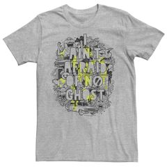 애니메이션 캐릭터 맨즈 탑스 T셔츠 Licensed Character Mens Ghostbusters I Aint Afraidoodle Slime Drip Tee Athletic Heather 헤더