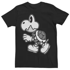 アニメキャラクター メンズ トップス Tシャツ Licensed Character Mens Nintendo Super Mario Dry Bones Profile Tee Black ブラック
