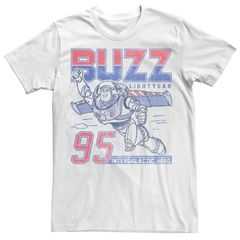 디즈니 픽사 맨즈 탑스 T셔츠 Disney Pixars Toy Story Buzz Lightyear Mens Intergalactic Hero Tee White 화이트