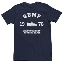 アニメキャラクター メンズ トップス Tシャツ Licensed Character Mens Forrest Gump 1976 Cross Country Running Team Tee Navy ネイビー