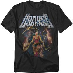 애니메이션 캐릭터 맨즈 탑스 T셔츠 토르 그래픽 Licensed Character Big Tall Justice League of America Wonder Woman Galaxy Graphic Tee Black 브래지어