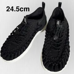【美品】キーン　ユニークオースリー　黒　24.5cm  サンダル　スニーカー　KEEN UNEEK O3 ブラック