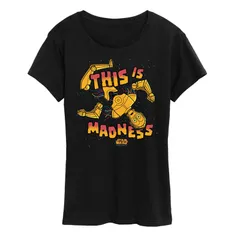 スター ウォーズ レディース トップス Tシャツ グラフィック Womenstar Wars C3PO This Madness Graphic Tee Black ブラック
