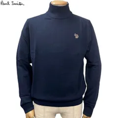 ポールスミス Paul Smith 新品 トップス ニット ハイネック M2R 230YZ L21931 ネイビー MENS SWEATER ROLL NECK ZEB BAD コットン ナイロン ウール メンズ S~L 並行輸入品 送料無料