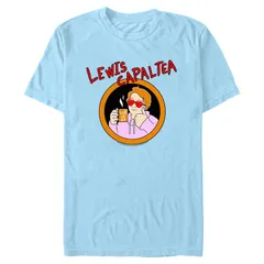 アニメキャラクター メンズ トップス Tシャツ キャップ グラフィック Licensed Character Mens Lewis Capaldi Graphic Tee Light Blue ブルー